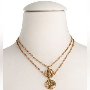 PATRICIA NASH Roman Double Coin Necklace